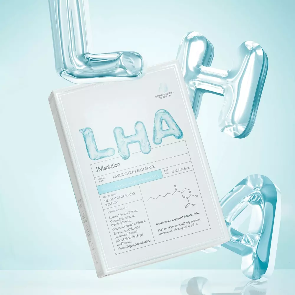 Маска для чувствительной кожи c LHA-кислотой JMsolution Layer Care Lead Mask